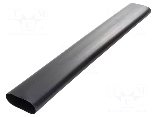 Heat shrink sleeve; 119.4mm; black; Diam.after shrinking: 22.9mm HELLERMANNTYTON HA67-119.4/22.9-BK