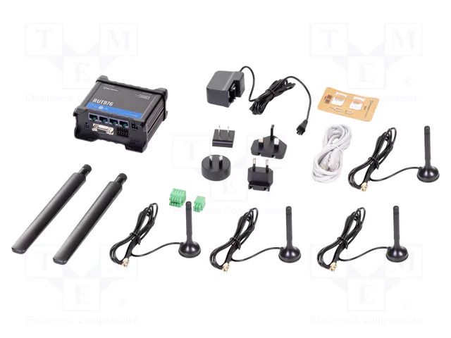 Module: router; IEEE 802.11b/g/n; DDR2; 16MBFLASH,128MBSRAM; IP30 TELTONIKA RUT976