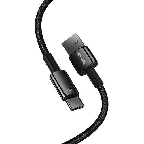 Baseus Tungsten Gold cable USB-A - USB-C 480Mb/s 100W 2m black (CAWJ000101), Baseus 6932172618094 6932172618094