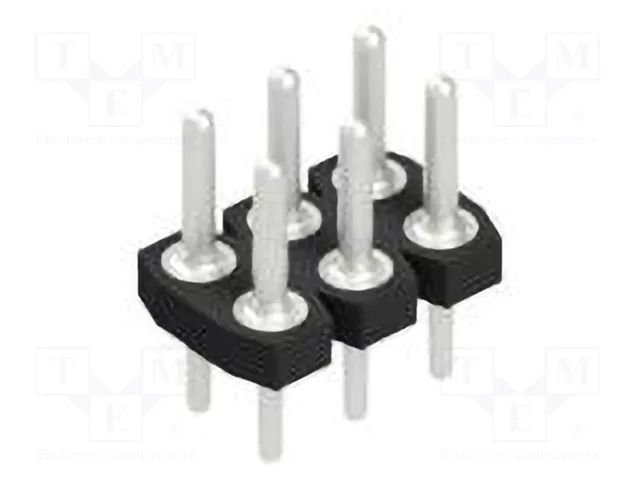 Connector: pin strips; pin header; male; PIN: 6; THT; 1.5A; 60V; 2x3 FISCHER ELEKTRONIK MKLP.240.6.Z