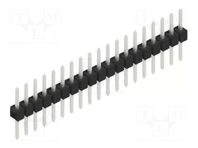 Connector: pin strips; pin header; male; PIN: 19; THT; 3A; 250V; SL 1 FISCHER ELEKTRONIK SL1.053.19.Z