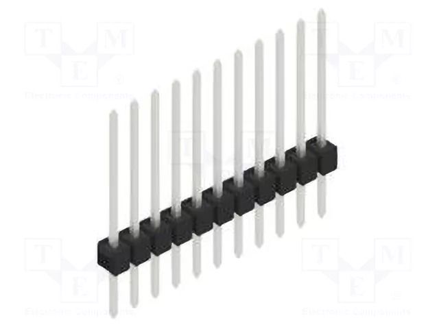 Connector: pin strips; pin header; male; PIN: 11; SL 1; 3A; 250V FISCHER ELEKTRONIK SL1.154.11.Z