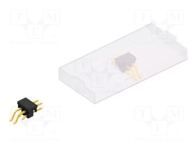 Connector: pin strips; pin header; male; PIN: 4; 3A; 250V; SMT; 2x2 FISCHER ELEKTRONIK SL17SMD0584.GBSM