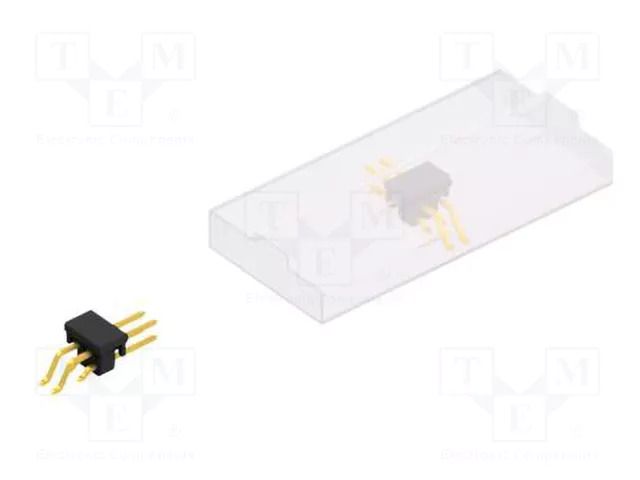 Connector: pin strips; pin header; male; PIN: 4; 3A; 250V; SMT; 2x2 FISCHER ELEKTRONIK SL17SMD0834.GBSM