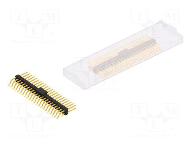 Connector: pin strips; pin header; male; PIN: 44; 3A; 250V; SMT; 2x22 FISCHER ELEKTRONIK SL17SMD08344.GBSM