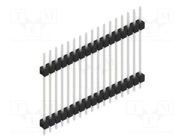 Connector: pin strips; pin header; male; PIN: 17; 3A; 250V; THT; 1x17 FISCHER ELEKTRONIK SL5.237.17.Z