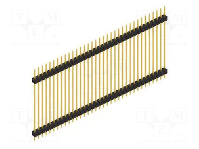 Connector: pin strips; pin header; male; PIN: 35; THT; 3A; 250V; SL 5 FISCHER ELEKTRONIK SL5.360.35.G