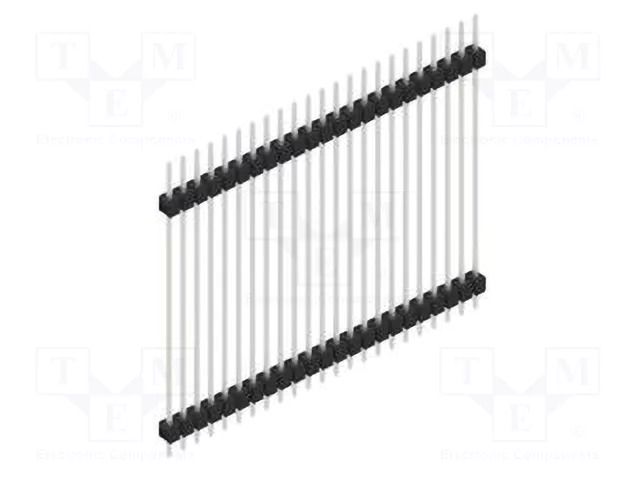 Connector: pin strips; pin header; male; PIN: 23; THT; 3A; 250V; SL 5 FISCHER ELEKTRONIK SL5.415.23.Z