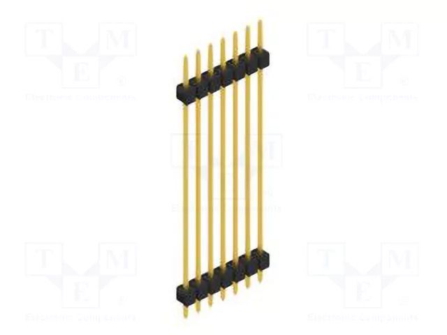 Connector: pin strips; pin header; male; PIN: 7; SL 5; 3A; 250V; THT FISCHER ELEKTRONIK SL5.415.7.G