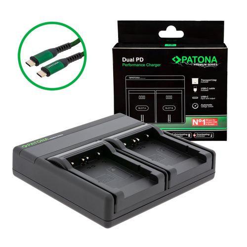  PATONA Premium Dual PD Performance charger for Sony NP-BG1 incl. USB-C input/output, PATONA 121554 4055655242479