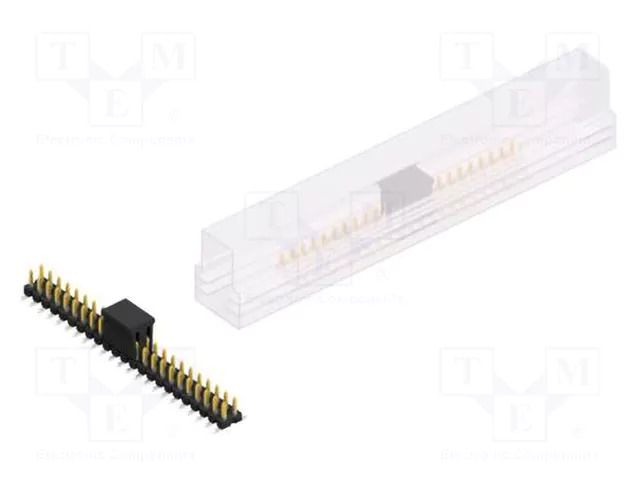 Connector: pin strips; pin header; male; PIN: 46; 3A; 250V; SMT; 2x23 FISCHER ELEKTRONIK SLLP6SMD03846SBSM