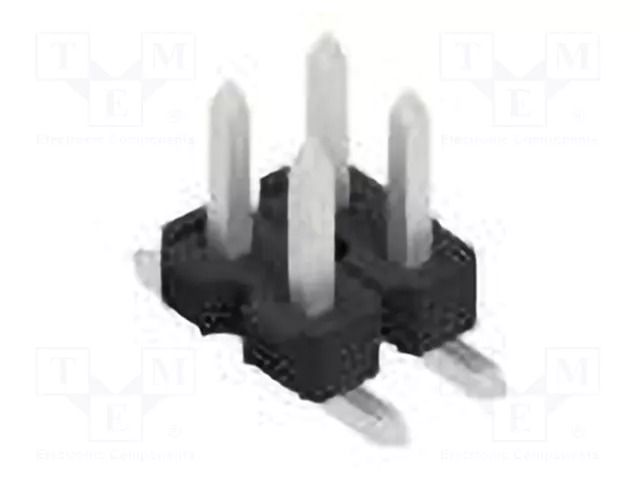 Connector: pin strips; pin header; male; PIN: 4; SMT; 3A; 250V; 2x2 FISCHER ELEKTRONIK SLLP6SMD0384Z