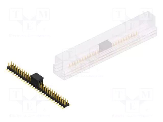 Connector: pin strips; pin header; male; PIN: 54; SLLP 6 SMD; 3A FISCHER ELEKTRONIK SLLP6SMD03854GBSMP