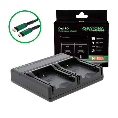  PATONA Premium Dual PD Performance charger for Pentax D-LI109 incl. USB-C input/output, PATONA 121623 4055655242936