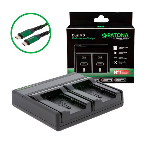  PATONA Premium Dual PD Performance charger for Canon BP-718 incl. USB-C input/output, PATONA 121647 4055655243155