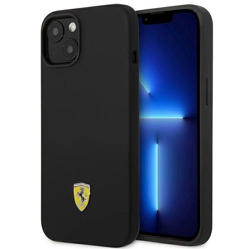 Ferrari FEHCP14MSIBBK iPhone 14 Plus 6.7&quot; black/black hardcase Silicone Metal Logo, Ferrari 3666339063214 3666339063214