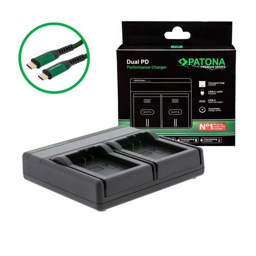  PATONA Premium Dual PD Performance charger for Nikon EN-EL25 incl. USB-C input/output, PATONA 121704 4055655243544