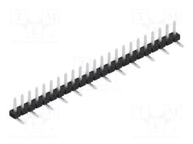 Connector: pin strips; pin header; male; PIN: 23; SMT; 3A; 100V; 2mm FISCHER ELEKTRONIK SLY7SMD036.23.Z