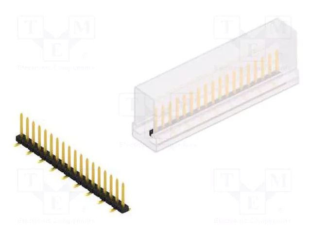 Connector: pin strips; pin header; male; PIN: 18; SMT; 3A; 100V; 2mm FISCHER ELEKTRONIK SLY7SMD062.18.GSM