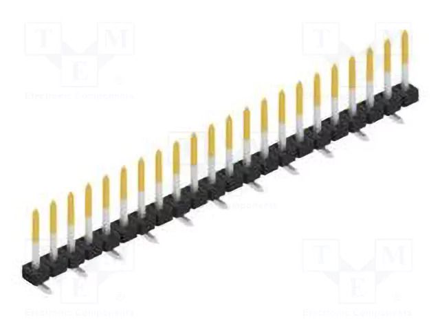 Connector: pin strips; pin header; male; PIN: 22; SMT; 3A; 100V; 2mm FISCHER ELEKTRONIK SLY7SMD062.22.S