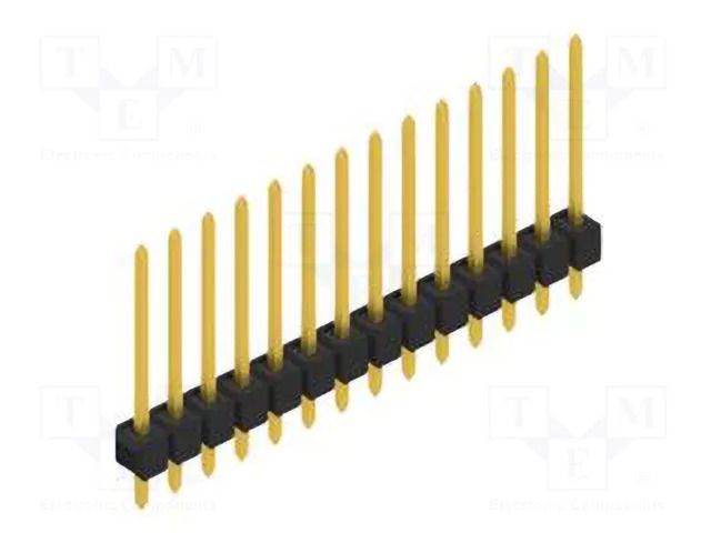 Connector: pin strips; pin header; male; PIN: 14; THT; 3A; 250V; 1x14 FISCHER ELEKTRONIK SL11.190.14.G