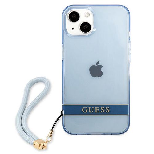 Guess GUHCP13MHTSGSB iPhone 13 6.1 &quot;blue / blue hardcase Translucent Stap, Guess 3666339040680 3666339040680