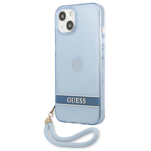 Guess GUHCP13SHTSGSB iPhone 13 mini 5,4 &quot;blue / blue hardcase Translucent Stap, Guess 3666339040673 3666339040673