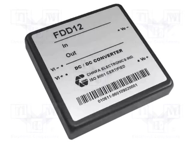 Converter: DC/DC; 12W; Uin: 10÷36VDC; Uout: 5VDC; Iout: 2.4A; FDD12 CHINFA ELECTRONICS FDD12-05S4