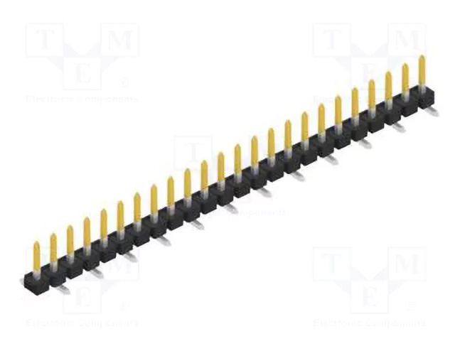 Connector: pin strips; pin header; male; PIN: 24; 3A; 250V; SMT; 1x24 FISCHER ELEKTRONIK SLLP5SMD05124.S