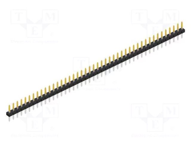 Connector: pin strips; pin header; male; PIN: 44; 3A; 100V; THT; 2mm FISCHER ELEKTRONIK SLY1.081.44.S