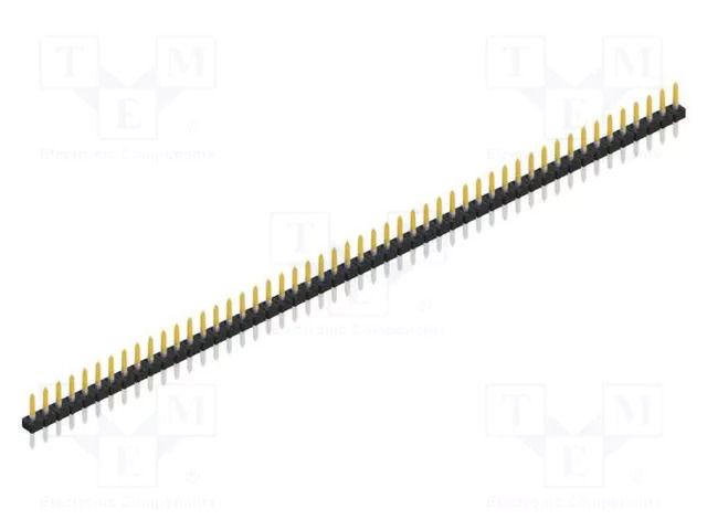 Connector: pin strips; pin header; male; PIN: 50; 3A; 100V; THT; 2mm FISCHER ELEKTRONIK SLY1.081.50.S