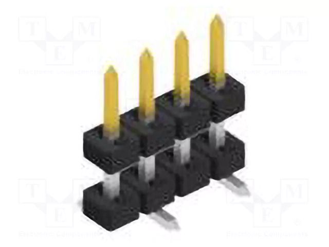 Connector: pin strips; pin header; male; PIN: 4; 3A; 100V; SMT; 2mm FISCHER ELEKTRONIK SLY11SMD051.4.S