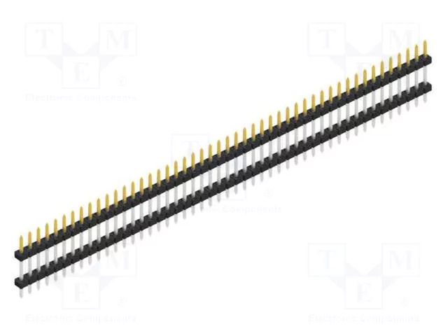 Connector: pin strips; pin header; male; PIN: 48; SLY 5; 3A; 100V FISCHER ELEKTRONIK SLY5.075.48.S