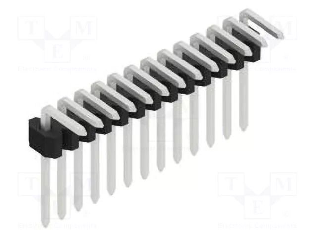 Connector: pin strips; pin header; male; PIN: 13; 1.5A; 125V; THT FISCHER ELEKTRONIK SLVW1.KA.055.13.Z
