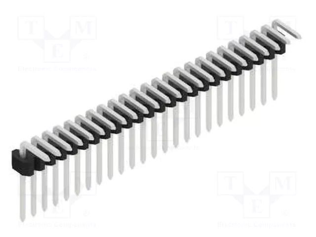 Connector: pin strips; pin header; male; PIN: 24; 1.5A; 125V; THT FISCHER ELEKTRONIK SLVW1.KA.055.24.Z