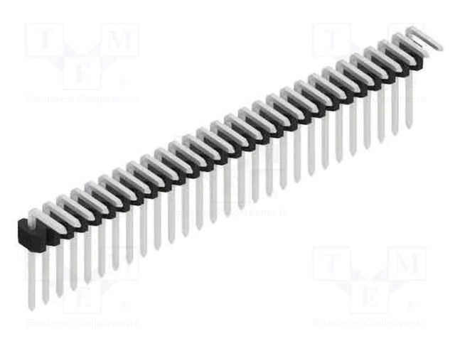 Connector: pin strips; pin header; male; PIN: 28; 1.5A; 125V; THT FISCHER ELEKTRONIK SLVW1.KA.055.28.Z