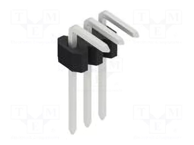 Connector: pin strips; pin header; male; PIN: 3; 1.5A; 125V; THT FISCHER ELEKTRONIK SLVW1.KA.055.3.Z