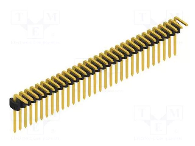 Connector: pin strips; pin header; male; PIN: 31; 1.5A; 125V; THT FISCHER ELEKTRONIK SLVW1.KA.055.31.G