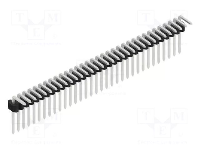 Connector: pin strips; pin header; male; PIN: 33; 1.5A; 125V; THT FISCHER ELEKTRONIK SLVW1.KA.055.33.Z