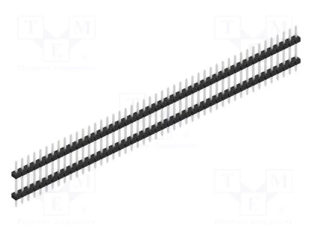 Connector: pin strips; pin header; male; PIN: 47; SLY 5; 3A; 100V FISCHER ELEKTRONIK SLY5.081.47.Z