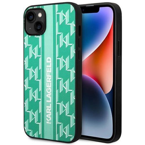 Karl Lagerfeld KLHCP14MPGKLSKN iPhone 14 Plus 6.7 &quot;hardcase green / green Monogram Stripe, Karl Lagerfeld 3666339084974 3666339084974