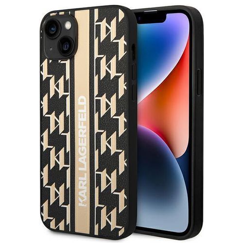 Karl Lagerfeld KLHCP14SPGKLSKW iPhone 14 6.1 &quot;hardcase brown / brown Monogram Stripe, Karl Lagerfeld 3666339084844 3666339084844