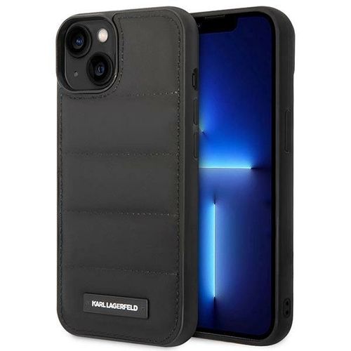 Karl Lagerfeld Puffy Elongated Logo iPhone 14 Case - Black, Karl Lagerfeld 3666339077679 3666339077679