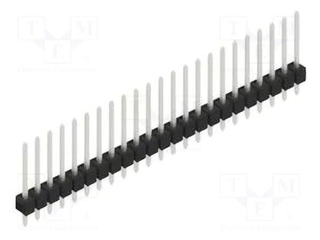 Connector: pin strips; pin header; male; PIN: 23; THT; 3A; 250V; 1x23 FISCHER ELEKTRONIK SL11.164.23.Z