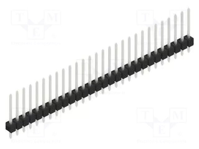 Connector: pin strips; pin header; male; PIN: 28; THT; 3A; 250V; 1x28 FISCHER ELEKTRONIK SL11.164.28.Z