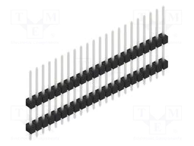 Connector: pin strips; pin header; male; PIN: 22; THT; 3A; 250V; 1x22 FISCHER ELEKTRONIK SL13.122.22.Z