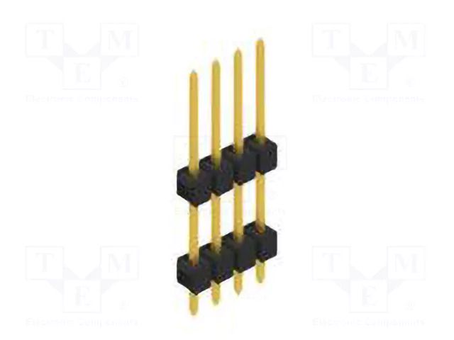 Connector: pin strips; pin header; male; PIN: 4; THT; 3A; 250V; SL 13 FISCHER ELEKTRONIK SL13.122.4.G