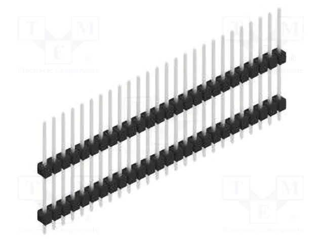 Connector: pin strips; pin header; male; PIN: 26; THT; 3A; 250V; 1x26 FISCHER ELEKTRONIK SL13.147.26.Z