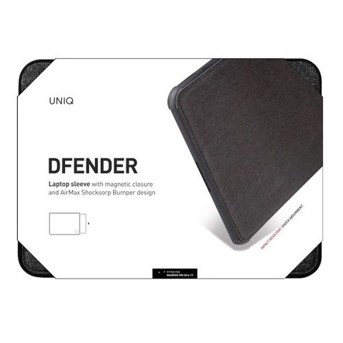 Uniq Dfender cover for a 16&quot; laptop - black, UNIQ 8886463673225 8886463673225