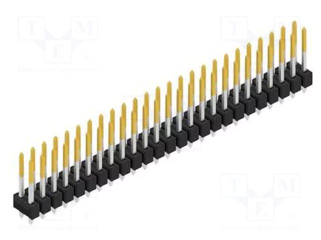 Connector: pin strips; pin header; male; PIN: 50; THR,THT; 3A; 250V FISCHER ELEKTRONIK SL21.THR.139.50.S